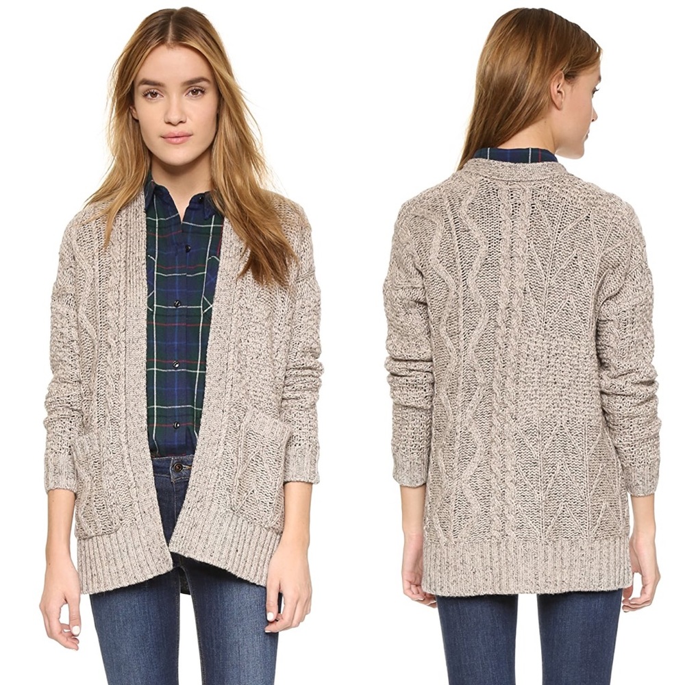 Madewell Cable Knit Cartigan